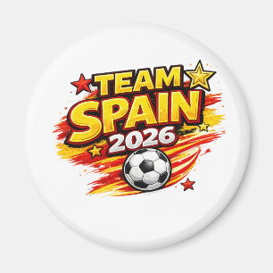Imán EQUIPO ESPAÑA 2026 Fan España Patriótica Pie