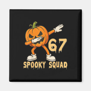 Imán Equipo Espeluznante Calabaza 67 Meme de Halloween 