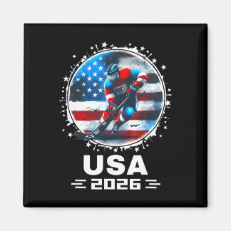 Imán Equipo Estados Unidos 2026 Bandera Americana Hocke