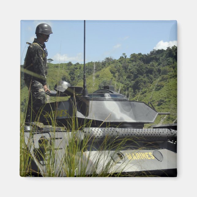 Imán Equipo Filipino de Aterrizaje de Batallones Marino (Frente)