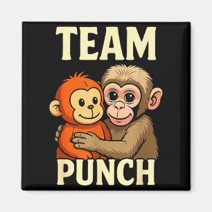 Imán Equipo golpea meme de mono bebé y juguete de peluc