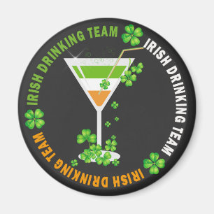 Imán Equipo Irlandés de Bebidas Shamrock Cocktail Magne