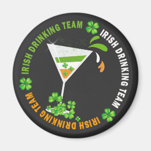 Imán Equipo Irlandés de Bebidas Shamrock Cocktail Magne