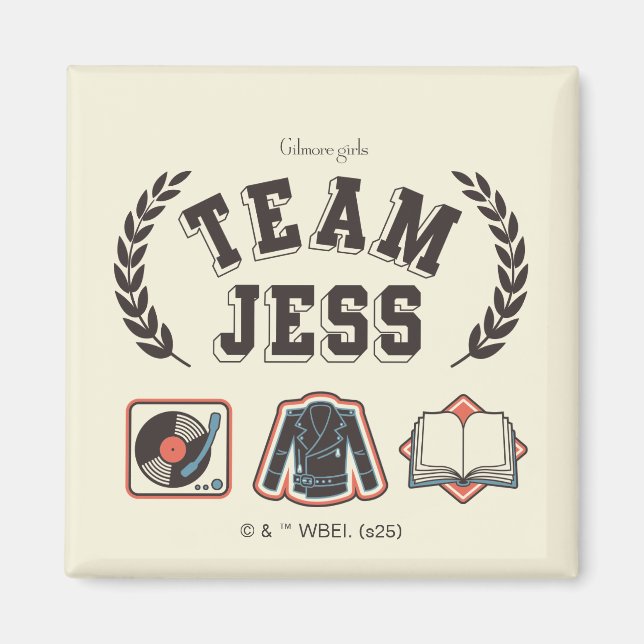 Imán Equipo Jess Gilmore Girls Diseño (Frente)