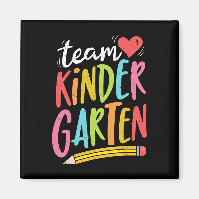 Imán Equipo Maestro De Kinder Estudiante Diversión Byck (Frente)