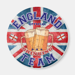 Imán Equipo oficial de bebida de Inglaterra. Cerveza di