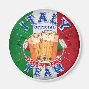 Imán Equipo oficial de bebida de Italia. Cerveza divert