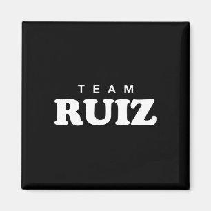 Imán Equipo Ruiz Apellido Personalizado Novia Novio Fam