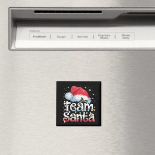 Imán Equipo Santa Claus Navidad Familia Pijama Combinad