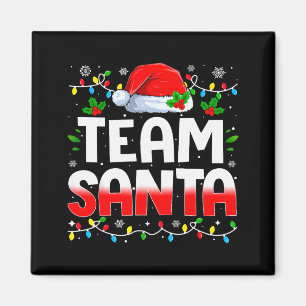 Imán Equipo Santa Claus Navidad Familia Pijama Coordina