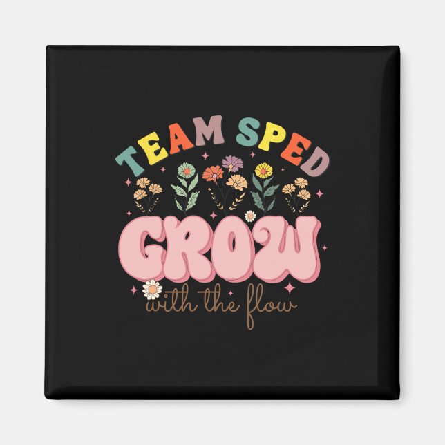 Imán Equipo Sped Crece Con El Flujo Té De Educación Esp (Frente)
