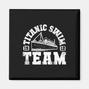 Imán Equipo Titanic De Natación - Natación Graciosa Y T