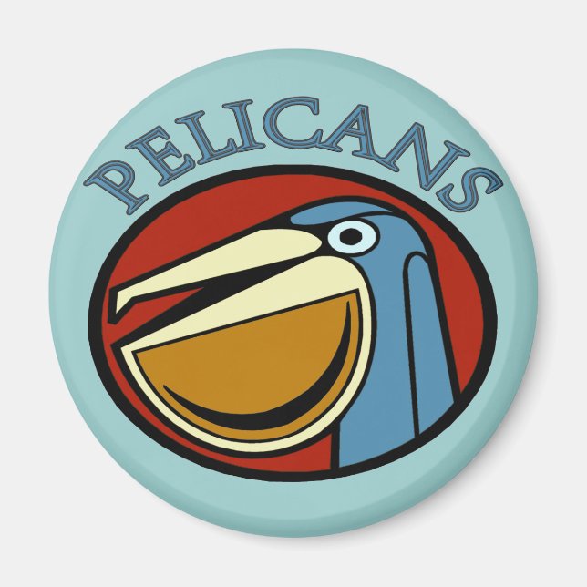 Imán Equipos deportivos Pelicans (Frente)