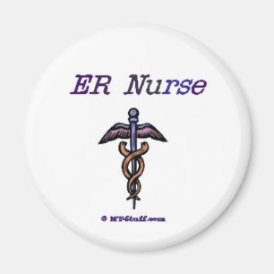 Imán ER Nurse Caduceus