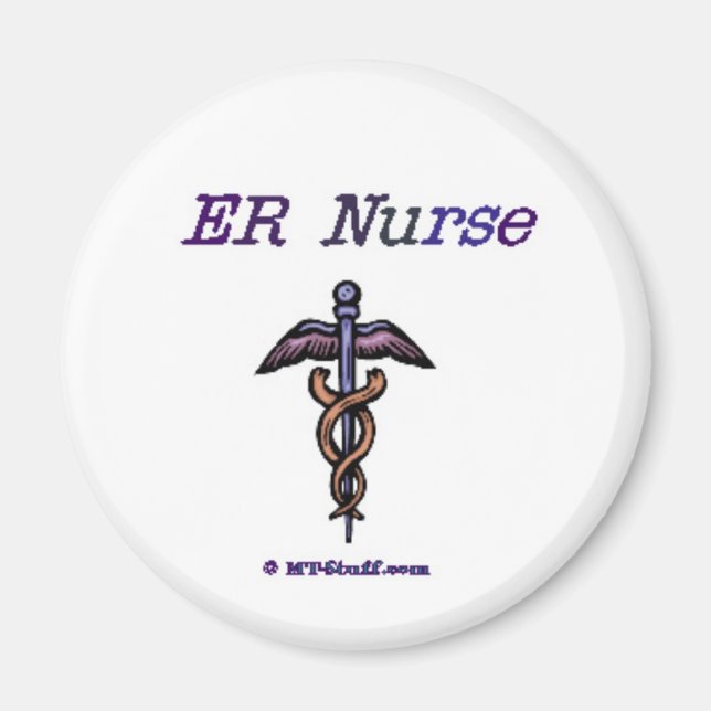 Imán ER Nurse Caduceus (Frente)