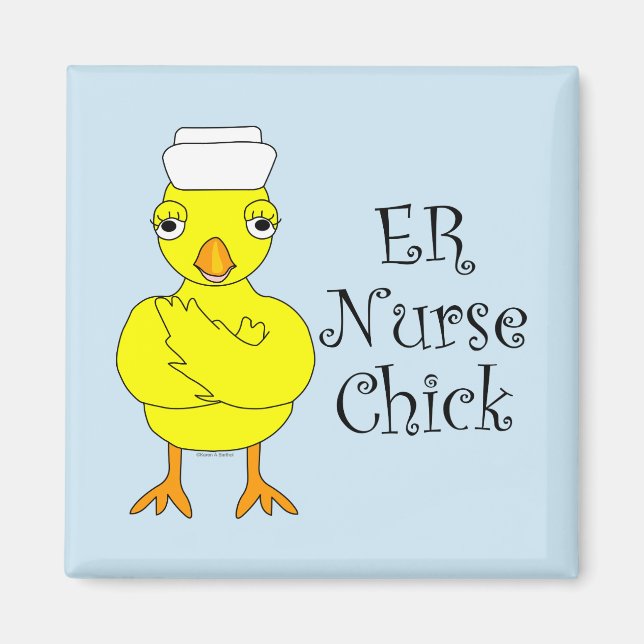 Imán ER Nurse Chick (Frente)