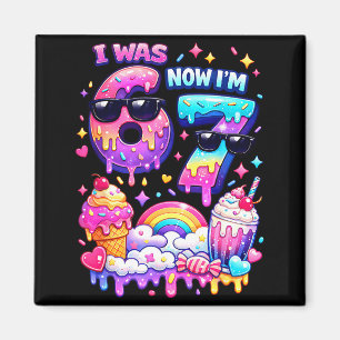 Imán Era 6 7 helado goteando 67 meme niños cumpleaños