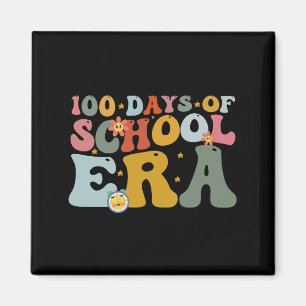 Imán Era de 100 días de escuela Groovy Teacher Kids