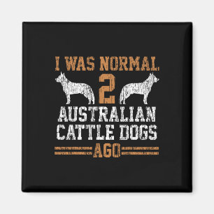 Imán Era Normal Dos Perros Ganados Australianos Hace Re