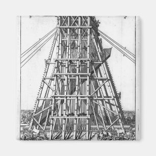 Imán Erección del obelisco egipcio antiguo
