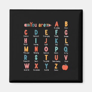 Imán Eres alfabeto Aprende Abecedario Inspiración Profe
