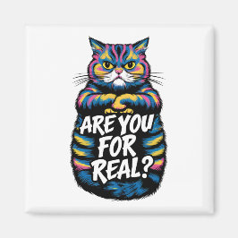 Imán ¿Eres De Verdad Gracioso Gato Gruñón