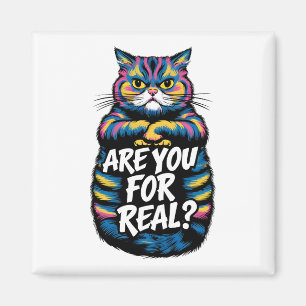 Imán ¿Eres De Verdad Gracioso Gato Gruñón