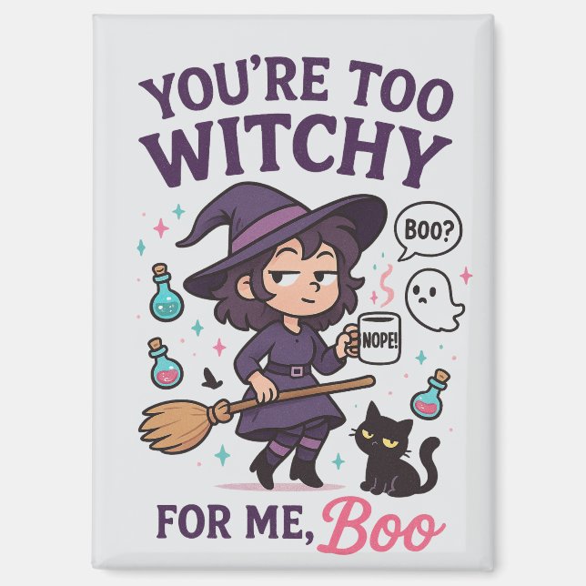 Imán Eres demasiado bruja para mí, Boo (Anverso)