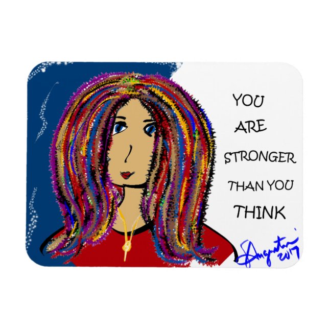 IMÁN ERES MÁS FUERTE DE LO QUE CREES. (Horizontal)