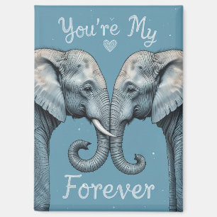 Imán Eres mi eterno elefante romántico arte de amor