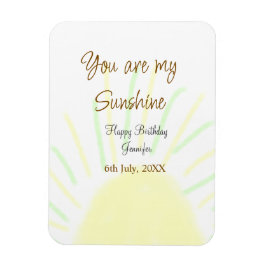 Imán Eres mi nombre de agregación amarillo pastel sunsh