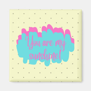 Imán Eres Mi Sunshine Square Magnet