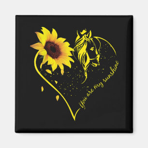 Imán Eres Mi Sunshine Sunflower Y Mi Caballo