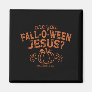 Imán ¿Eres Otoño Jesús Halloween Cristiano Biblia