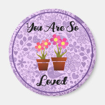 Eres Tan Amado Purple Boho Magnet