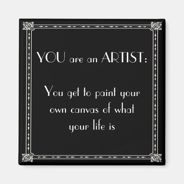 Imán eres un artista (Frente)