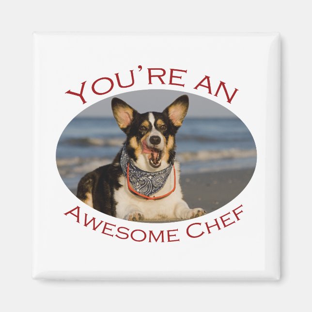 Imán Eres un chef asombroso (Frente)