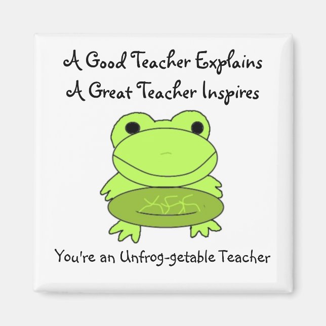 Imán Eres un profesor inolvidable (Frente)