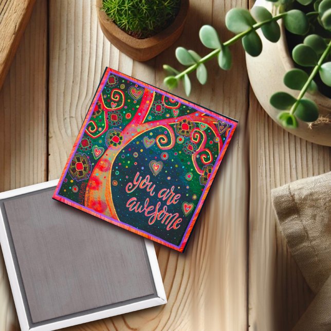 Imán Eres una flor de árbol deliciosa increíble (Subido por el creador)