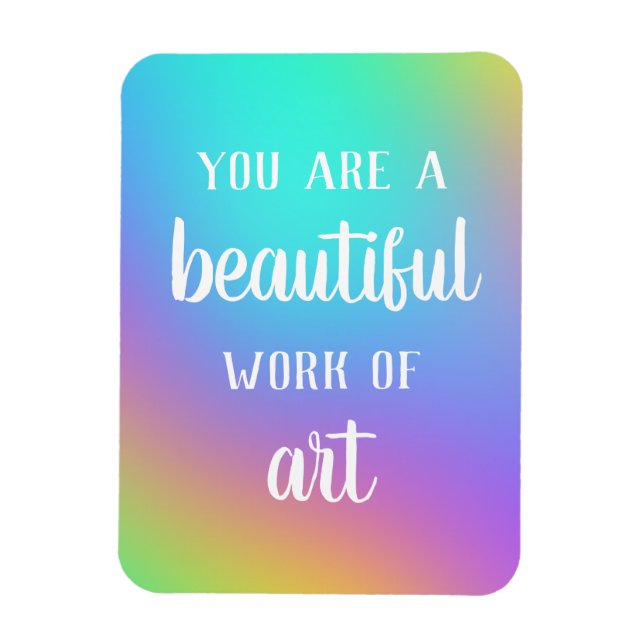 Imán Eres una hermosa obra de arte (Vertical)