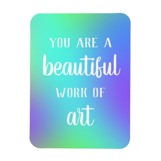 Imán Eres una hermosa obra de arte (Vertical)