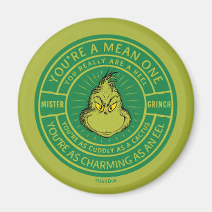 Imán Eres una Persona Mala Señor Grinch Insignia