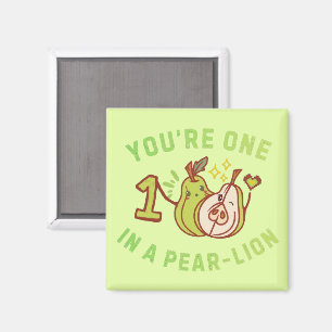 Imán Eres Uno En Una Per-Lión Juego de Palabras de Pera
