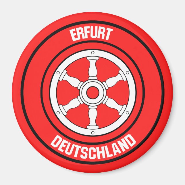 Imán Erfurt Round Emblem (Frente)