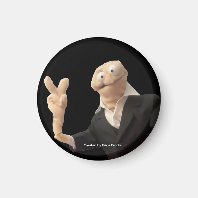 Imán Erica Crooks puppet peace (Frente)