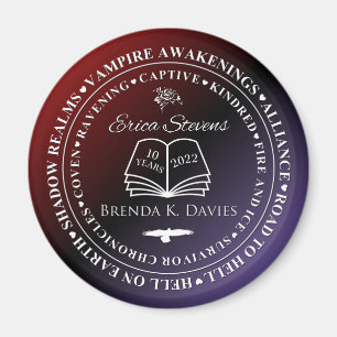 Imán Erica Stevens Brenda K Davies 10 años Aniversario