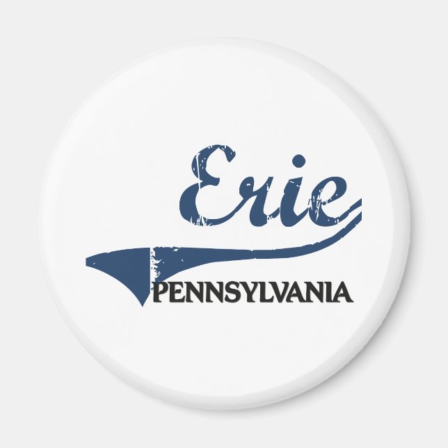 Imán Erie Pennsylvania City Classic (Frente)