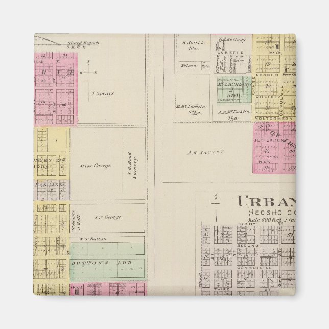 Imán Erie, Thayer, Urbana, Kansas (Frente)