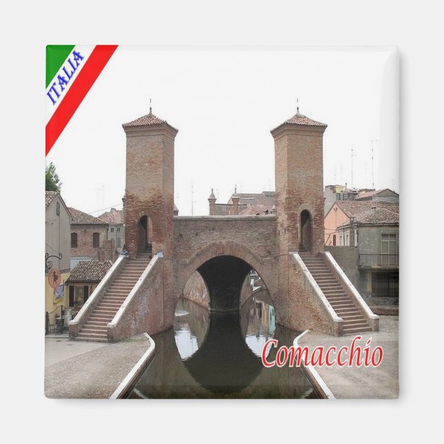 Imán ERM003 COMACCHIO - Emilia Romagna Italia - Fridge (Frente)