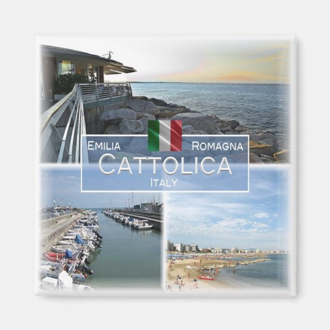 Imán ERM034 CATTOLICA - Emilia Romagna - Italia - Fridg (Frente)